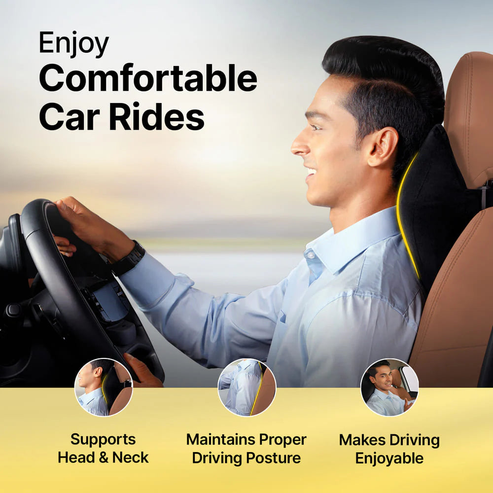 Ultimate Car Neck Support Pillow – Premium Comfort & Posture Support for Travel